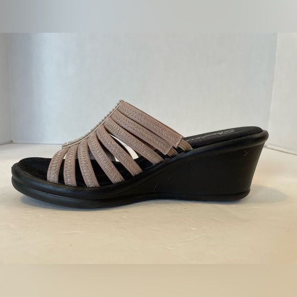 Skechers Memory Foam Open Toe Heel Sandals Shoes Size 9 - Picture 2 of 10